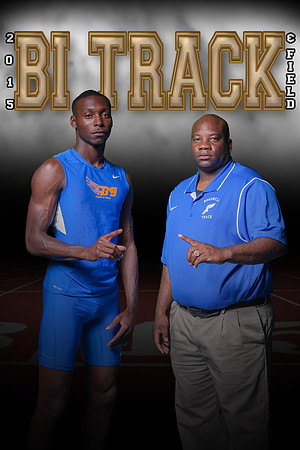 BI Boys Track Seniors_Desmond & Coach Davis