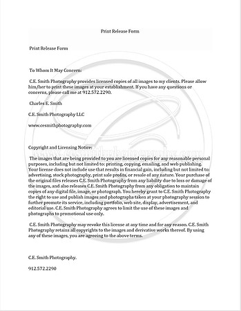 Print Release Form